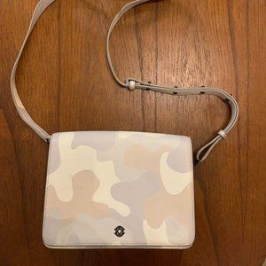 NWOT Women Dagne Dover Crossbody bag, Leather, Camo Print, Adjustable Straps